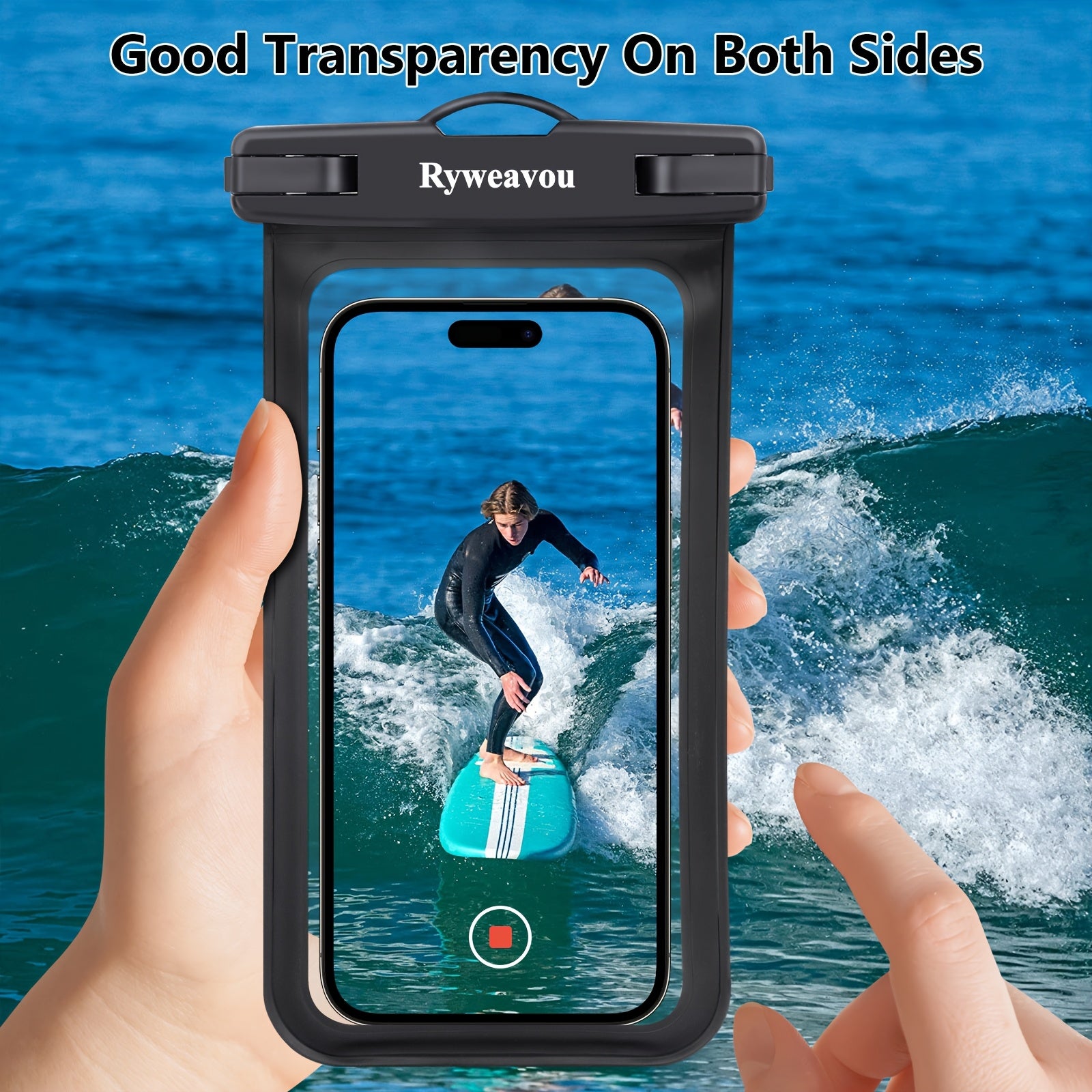 [PVC Dry Bags] 2 Pack 7 Inch Phone | For iPhone16Pro 15 14 13 12 11 Pro Max XS Plus for galaxy Phone, PVC Dry Bags for Diving, Swimming, Snorkeling and Beach Adventures